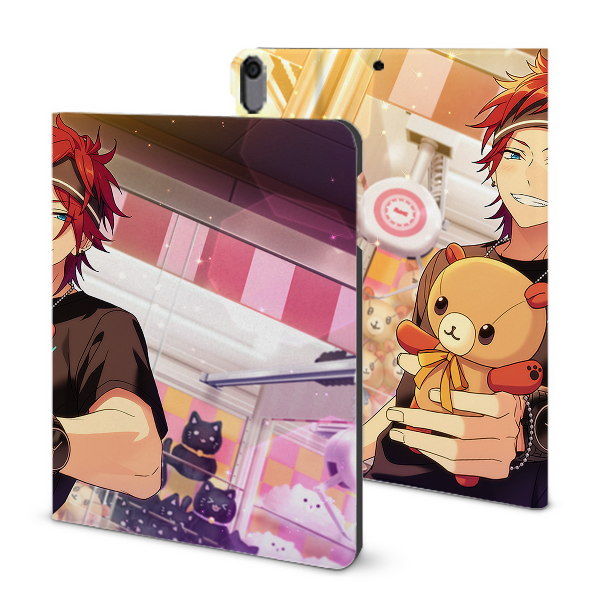 （画像用） あんさんぶるスターズ! Ensemble Stars IPad ケース ブック型 PUレザー TPU 耐衝撃 軽量 薄型 ペン収納なし 全面保護 IPad 各モデル対応